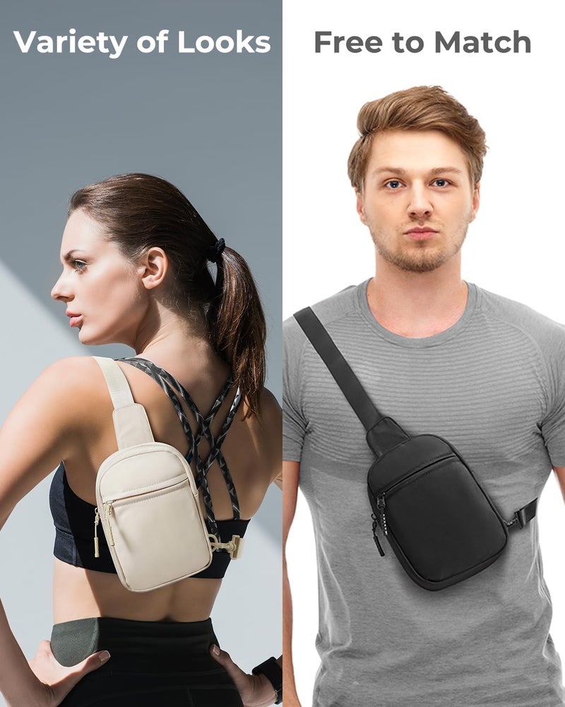 CHOLISS Small Sling Bag for Women and Men, Crossbody Bags Trendy Fanny Packs Chest Bag with Extended Strap - Image 2